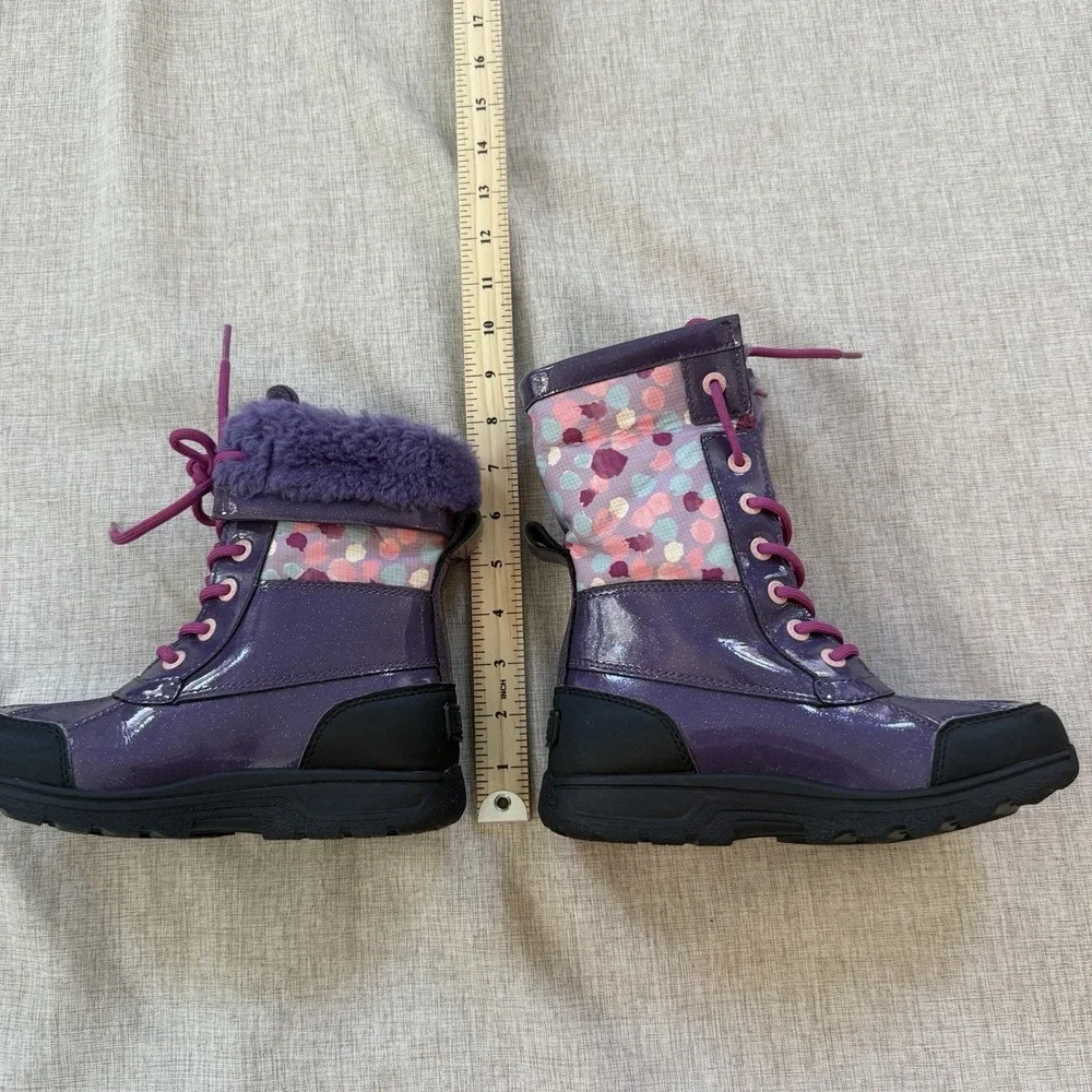 UGG Butte II Waterproof Snow Boots Kids Size 2 Shearling Lined Warm Winter